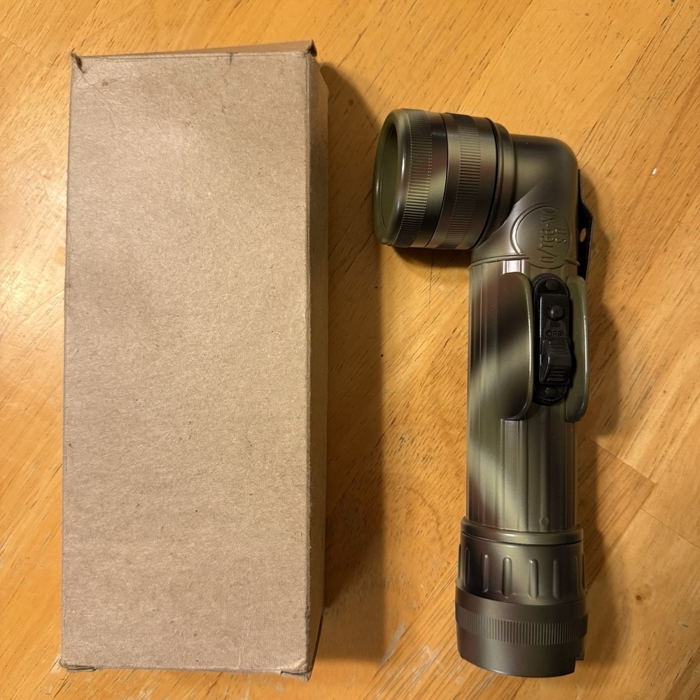 US Army USGI GT MX-991/U Camouflage Flashlight Right Angle 9" New In Box Militar